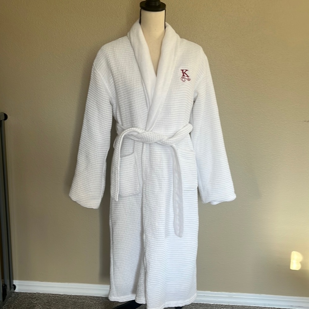Pottery Barn White Terry Robe - Size Small